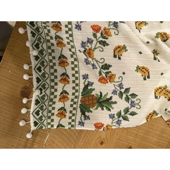 Farm Rio tropical pareo scarf cover-up with tassels - Picture 5 of 10